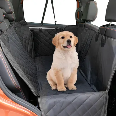 Produktbild von Autoschondecke Hund Auto Kofferraumschutz - Wasserdicht & Kratzfest, Rückbank Hundedecke mit Seitenschutz & Sichtfenster, Gepolstert, 132x144 cm Retoo