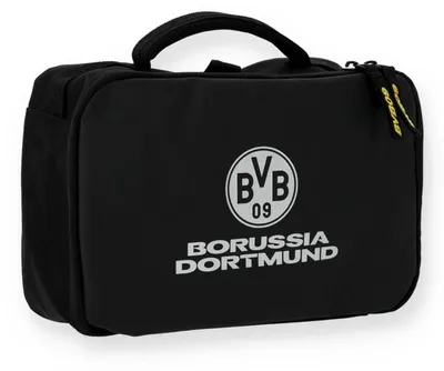 Produktbild von Borussia Dortmund BVB Kulturbeutel schwarz mit Logo