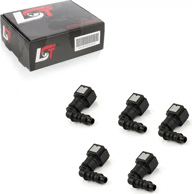 Produktbild von 5x Schnellverschluss Kraftstoffleitung Kupplung L-Stück 6,3x6mm für AUDI PORSCHE