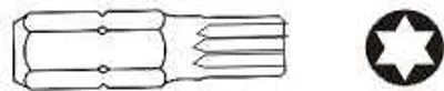 Obrázek produktu pro Jonnesway TORX bit T50x30mm 6-úhelník 10mm D130T50