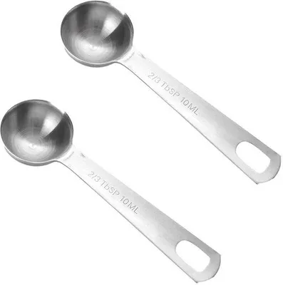 Produktbild von Edelstahl-Messlöffel-Set, 4-teilig, 10 ml, Präzise Dosierung