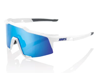 Produktbild von 100% Speedcraft, Erwachsener, Unisex, Schild, Halbe Einfassung, Polycarbonat, Grau, Weiß