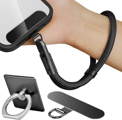 Image de Lanière universelle pour smartphone, réglable, noire
