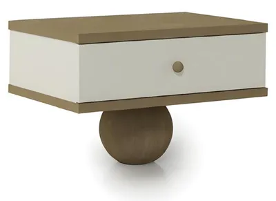 Image de Table d'appoint, console de lit, coffre de lit, table de chevet, console