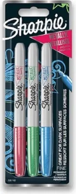 Obrázek produktu pro SHARPIE METALLIC Fine Point barevné, sada 3ks