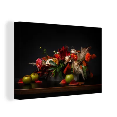 Produktbild von OneMillionCanvasses® - Leinwandbilder - 150x100 cm, Stilleben - Blumenstrauß - Farben, Wandbilder Kunstdruck Wanddekoration