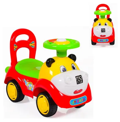 Produktbild von Kinderauto, Rutscher Laufhilfe Super Car lustiges Design, Melodien, Rückenlehne rot