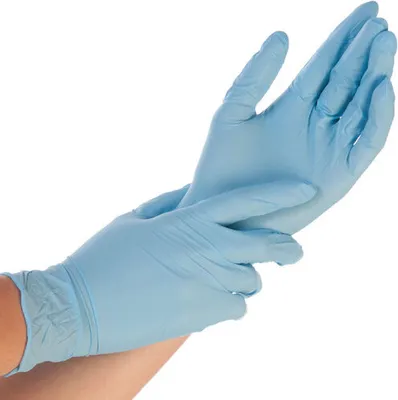 Immagine prodotto di 10x Hygonorm 26108 Nitrilhandschuhe Safe Fit blau Gr. 10/XL puderfrei Spenderbox 200 Stk.