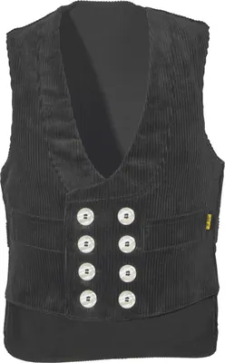 Produktbild von JOB Zunftweste Zunftmode Weste Dachdecker Zimmerer Maurer Trenkercord schwarz /