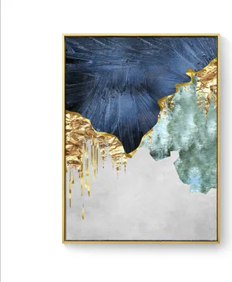 Produktbild von TPFLiving Kunstdruck LW-62 (OHNE RAHMEN) Poster - Leinwand - Wandbild - Hochauflösender Giclée-Druck, langlebig und hochwertig - Nordic Art - Abstrakte Strukturen - Bilder Wohnzimmer -  - Größe: 40x50cm