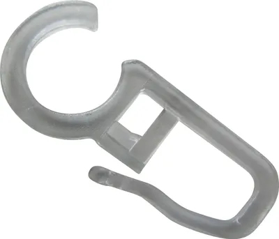 Produktbild von rewagi  25 Stück  Faltenlegehaken, Gardinenhaken, Gardinengleiter, Gardinenzubehör Öse - 12mm    Farbe: transparent/grau