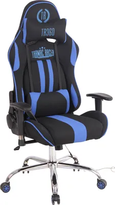 Produktbild von CLP Gaming Bürostuhl Limit XM Stoff mit Massagefunktion | Farbe schwarz/blau
