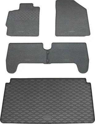 Produktbild von Rigum Gummi Fußmatten + Kofferraumwanne im Set für Toyota Yaris 2