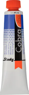 Image de Cobra Study Peinture à l'huile miscible à l'eau Tube 40 ml Bleu violet 548