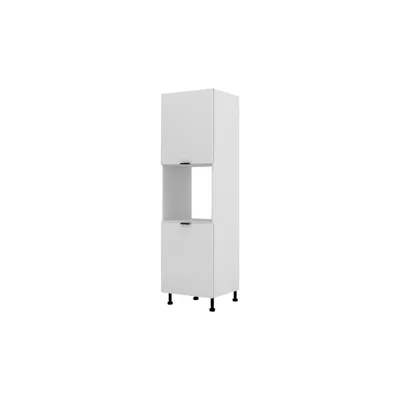 Produktbild von Küchenhochschrank – Backofenschrank – Hochschrank für Backofen KU-S60P – Lunara – Weiß Matt – Eleganz trifft Funktion