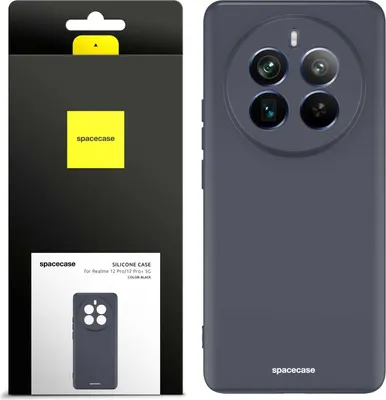 Immagine prodotto di Custodia in silicone SPACECASE Custodia in silicone per Realme 12 Pro / Pro+ Nero