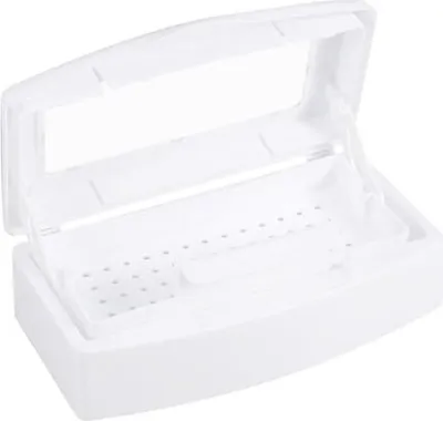 Produktbild von Sterilisator Box für Nagelwerkzeuge mit Desinfektion und abnehmbarem Tablett für Maniküre Nagelstudio Salon und Zuhause Reinigung von Werkzeugen