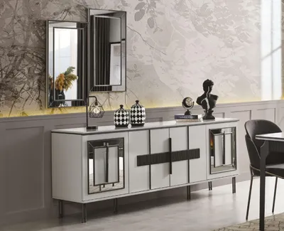 Produktbild von Sideboard in Esszimmer Design Möbel Holz Kommoden modern Neu