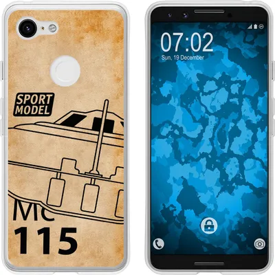 Produktbild von PhoneNatic Case kompatibel mit Google Pixel 3 Silikon-Hülle Space U.F.O. M1
