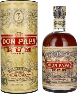 Obrázek produktu pro Don Papa 7 Years Old Single Island Rum 40% obj. 0,7l v dárkovém balení