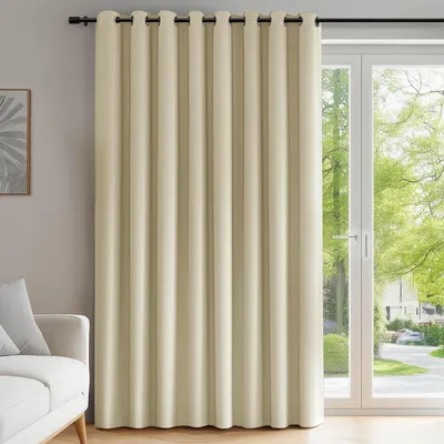 Produktbild von Blickdichter Thermovorhang mit Ösen 214x254 cm Beige 1 Stück