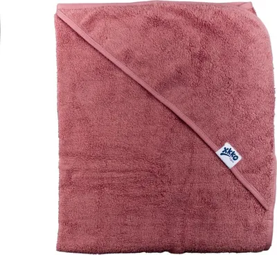 Obrázok produktu pre XKKO OrganicBavlnená froté osuška s kapucňou, 90x90 - Mesa Rose