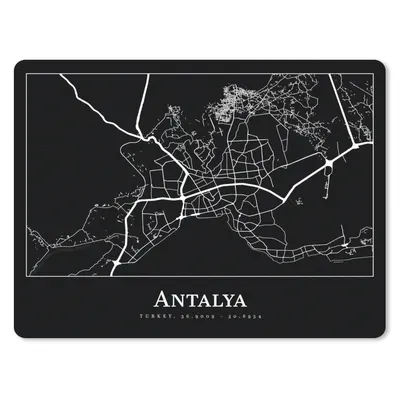Produktbild von MuchoWow® Mauspad Mousepad Karte - Antalya - Stadtplan 23x19 cm - Mousepads - Maus Mat - Pad - Mausunterlage - Schreibtischunterlage - Mauspad