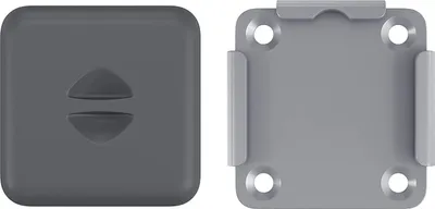 Produktbild von SONGMICS Bodenhalterung für Seitenmarkisen-Pfosten, Metallplatte mit Kunststoff-Deckel, Ausziehfixierung, Bodenplatte, nur für SONGMICS Seitenmarkisen mit Stahl-Standpfosten geeignet, grau ASG504Y01