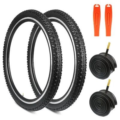 Produktbild von Set aus 2 Fahrradreifen 26/27.5/29 x 2.1 Zoll mit Schläuchen