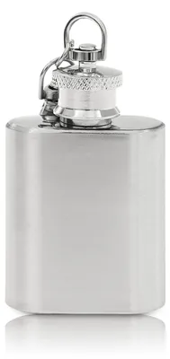 Imagen del producto de Mini botella llavero, 30 ml, acero inoxidable, color plateado, ideal para llevar ContiGo!