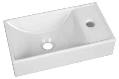 Produktbild von Keramik Waschtisch Waschbecken Aufsatzwaschtisch Weiss