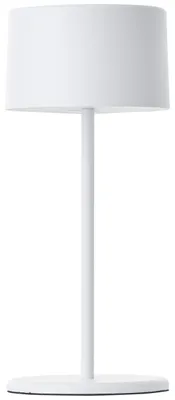 Zdjęcie produktu dla BRE-Light G60181A05 Helio – lampka stołowa LED 21 cm, metalowo-plastikowa, biała, z wbudowanym oświetleniem LED