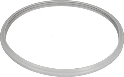 A gray rubber ring is shown against a white background.