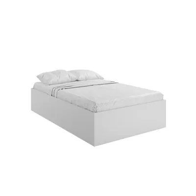 Produktbild von Bett BELLA 120x200cm, farbe weiss, mit Rahmen, ohne Matratze