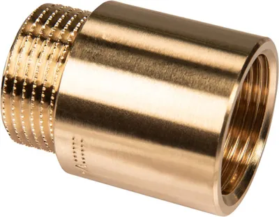 Immagine prodotto di Prolunga per rubinetto Cornat, ottone liscio con filettatura interna ed esterna, A filettatura femmina da 3/4 di pollice, B 30 mm, 1 pezzo, T381703