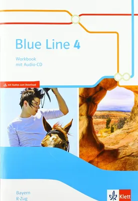 Obrázok produktu pre Blue Line 4 R-Zug. Ausgabe Bayern. Workbook mit Audio-CD Klasse 8