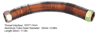 Imagen del producto de Tubo de salida del compresor de aire, cabezal de bomba de alta presión, tubo de escape de conexión, diámetro de 25 mm. 2090