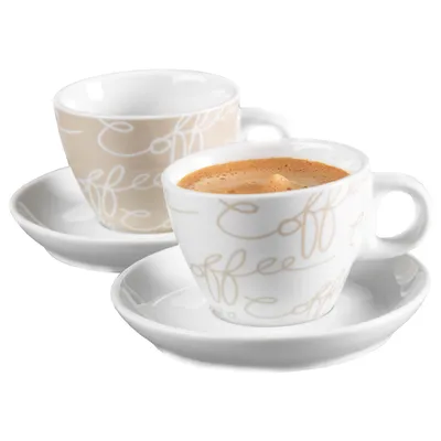 Produktbild von Ritzenhoff und Breker Cornello creme Espressotassen Set 4 teiliges Set