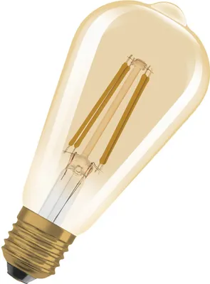 Produktbild von OSRAM Vintage 1906 LED CLASSIC EDISON 7.2W 824 Gold E27 Lampe 806lm 2400K warmweiss wie 60W dimmbar 4099854137822