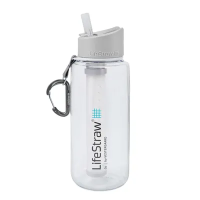 Produktbild von LifeStraw Wasserfilterflasche Go 1 Liter - transparent
