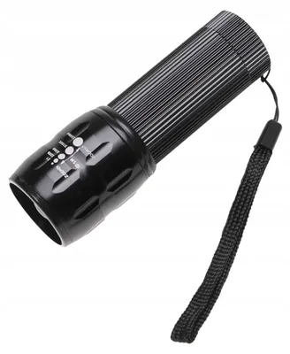 Zdjęcie produktu dla LATARKA Na Baterie LED Lampka Mała Kieszonkowa LAMPA ZOOM 4970