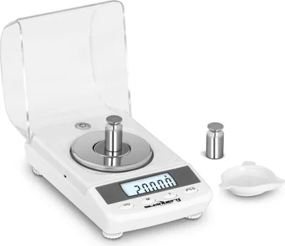 Obrázek produktu pro Expondo Steinberg Systems Digitální přesná váha – 50 g – 0,005 g / 50 g – ø 60 mm – ochrana proti větru