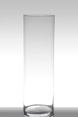 Produktbild von INNA-GLAS Blumen Vase Zylinder Sanya Earth, klar, 60cm, Ø19cm - Bodenvase
