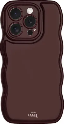 Produktbild von Glossy Wavy Hülle Burgundy  - Kompatibel mit iPhone 15 Pro