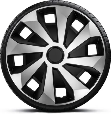 Produktbild von Gorecki Radkappen Volvano Van 16" Schwarz/Silber