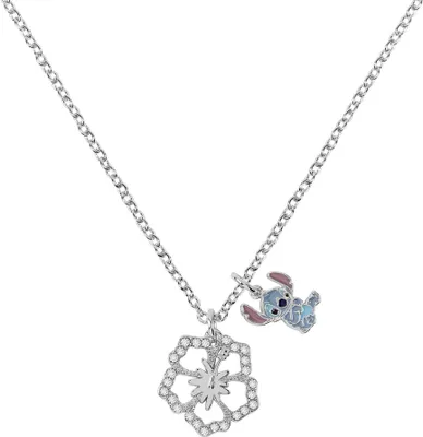 Obrázok produktu pre Náhrdelníky s príveskom Disney Silver Od 43 cm do 49 cm Lilo & Stitch Collection - detské