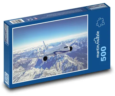 Zdjęcie produktu dla Puzzle 500 Samolot nad Górami - martinpuzzle