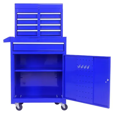 Obrázok produktu pre Skriňa na odkladanie, 5 zásuviek, nastaviteľné police, modrá