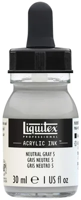Obrázok produktu pre Atrament Liquitex NEUTRALGRAU NR5 30ml Akryl Airbrushfarbe 4260599