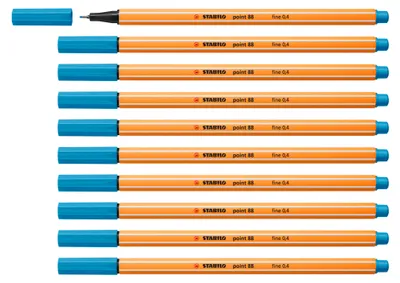 Produktbild von Fineliner - STABILO point 88 - 10er Pack - azurblau